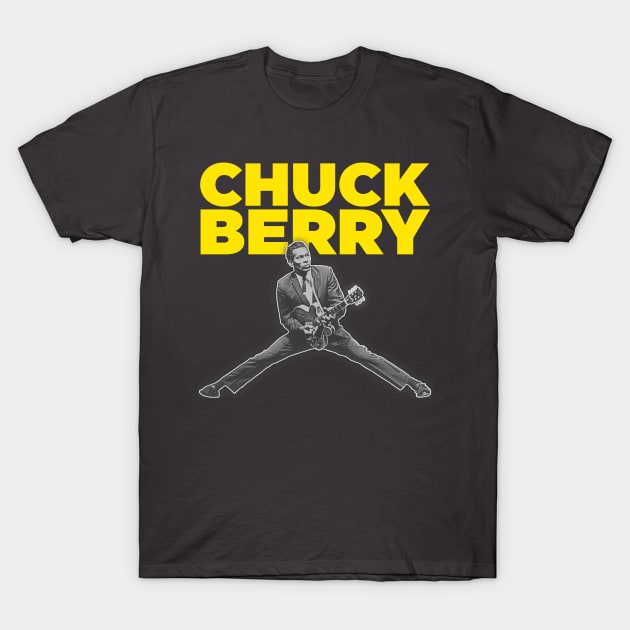 Chuck Berry :: King of Rock n Roll Icon FanArt T-Shirt by darklordpug